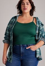 Plus Size Nylon Cami, C7147, small