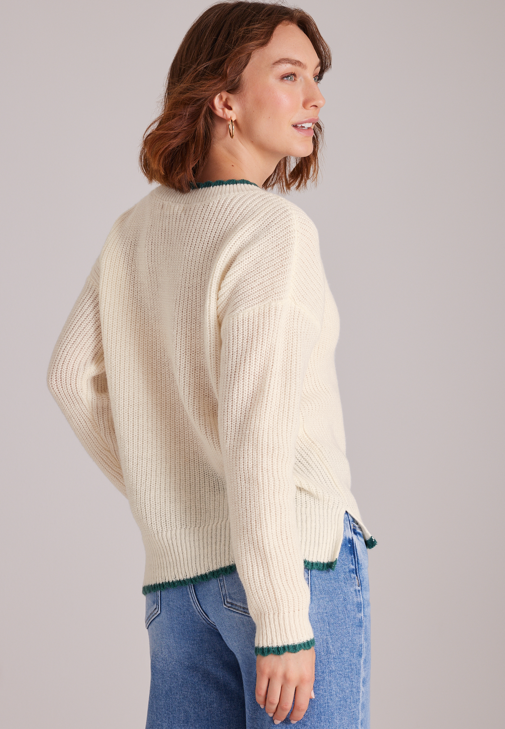 Pine Tree Whipstitch Sweater, C5487, large