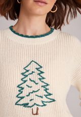 Pine Tree Whipstitch Sweater, C5487, small