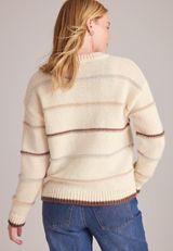 Raised Stitch Stripe Button Front Cardigan, C1246, small