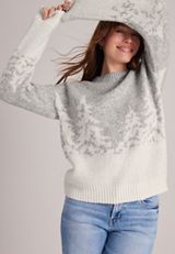 Landscape Tree Jacquard Pullover, C2823, small