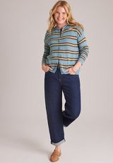 Striped Button Front Cardigan, C9905, small
