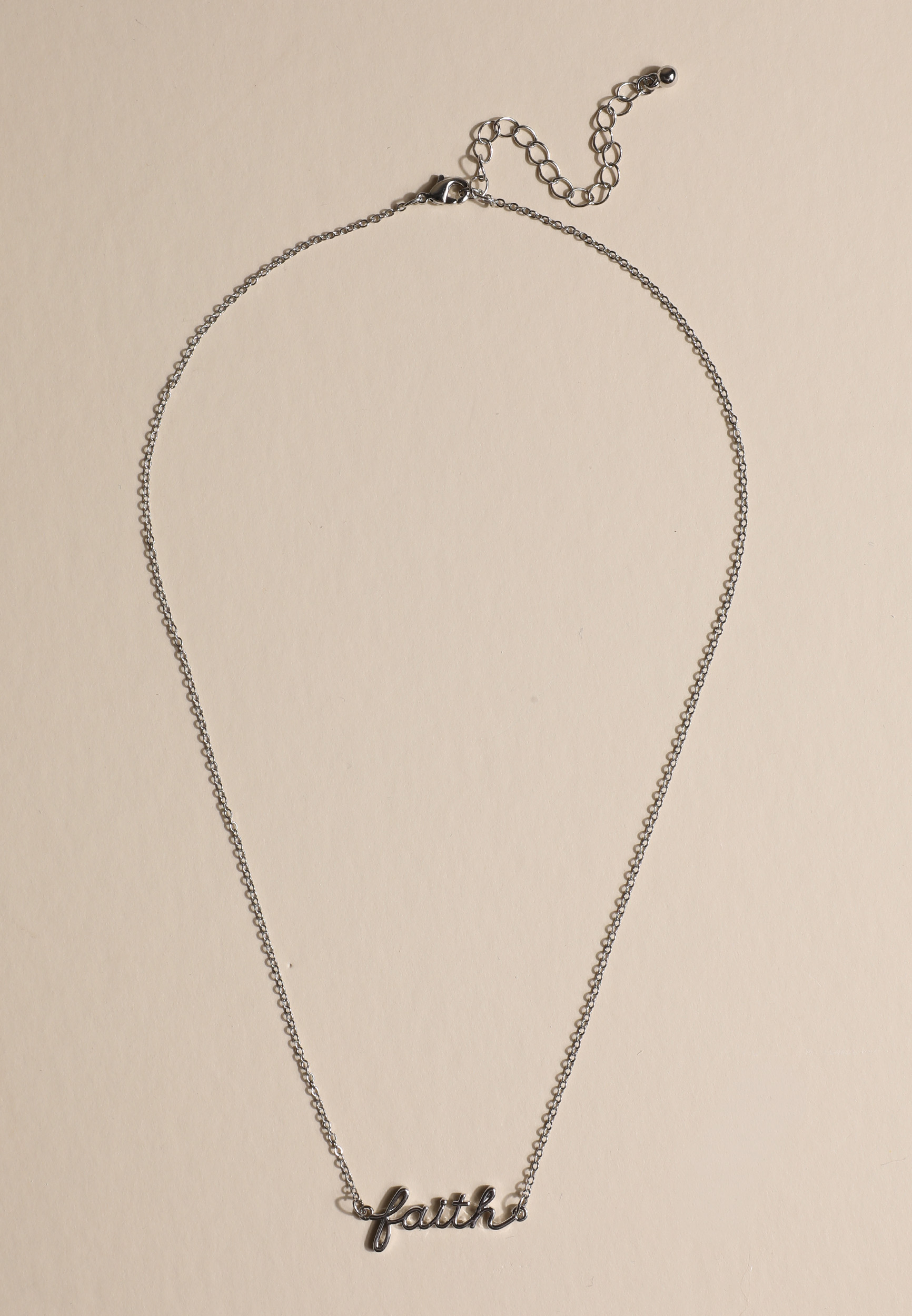 Faith Script Necklace, C431, large