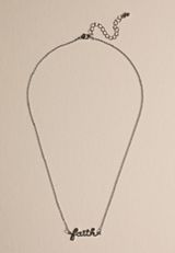 Faith Script Necklace, C431, small