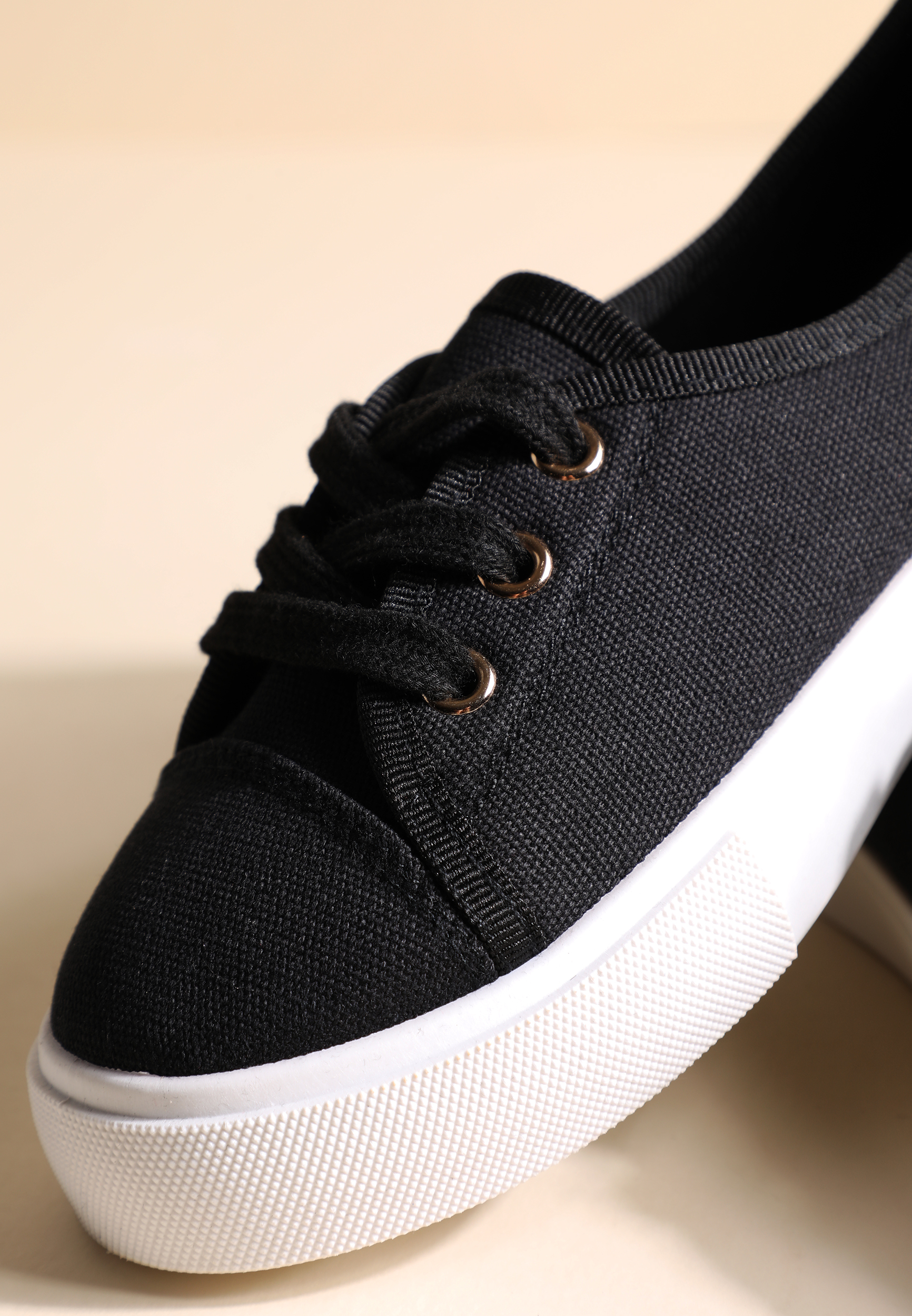 SuperCush Canvas Lace Up Sneakers, C106, large