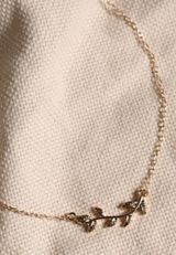 Gold Leaf Vine Necklace, , small