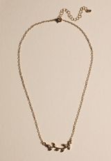 Gold Leaf Vine Necklace, , small