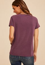 Choose Kindness Embroidered Classic Fit Graphic Tee, POTENT PURPLE, small