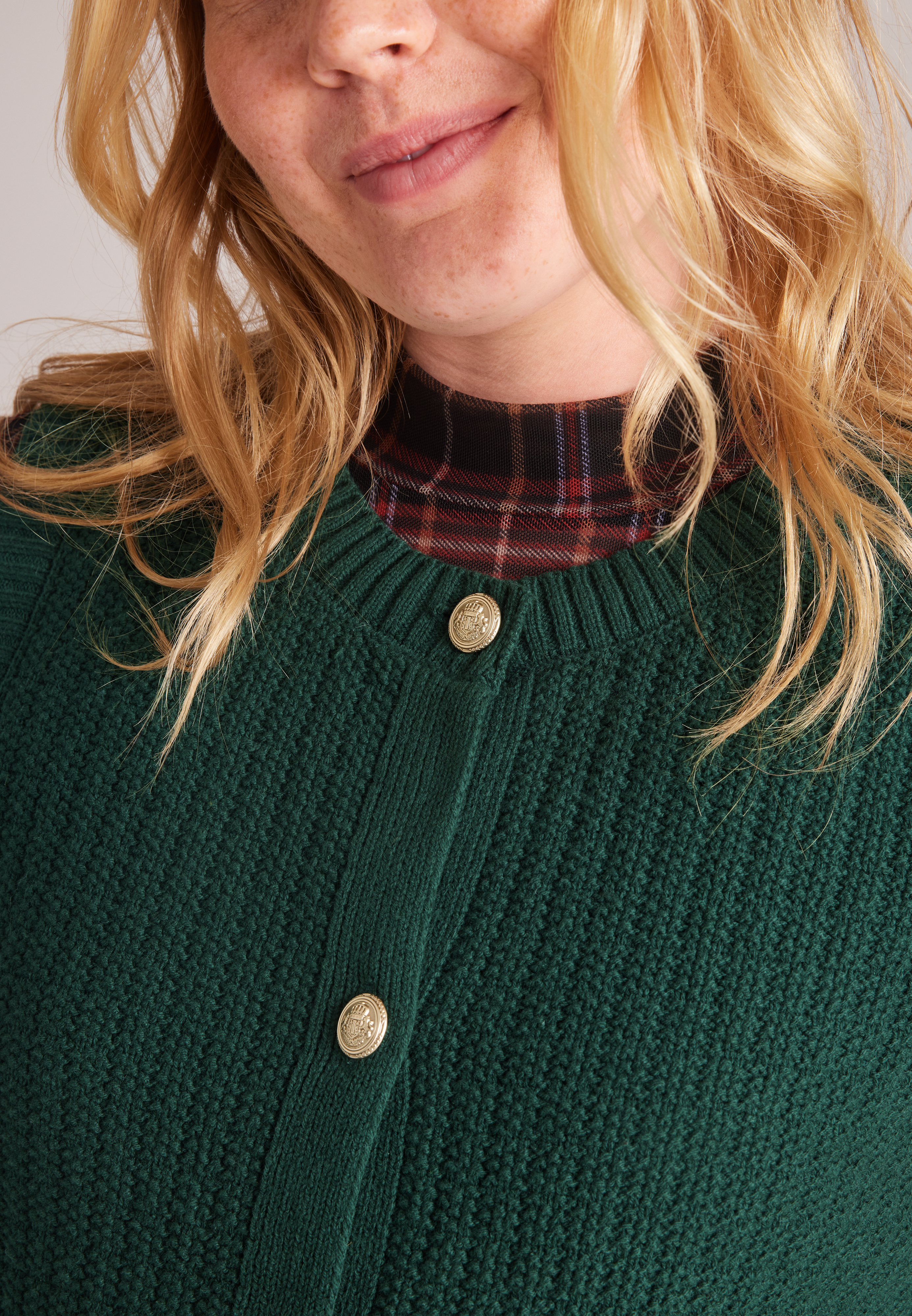 Shaker Stitch Button Front Sweater Vest, C7147, large