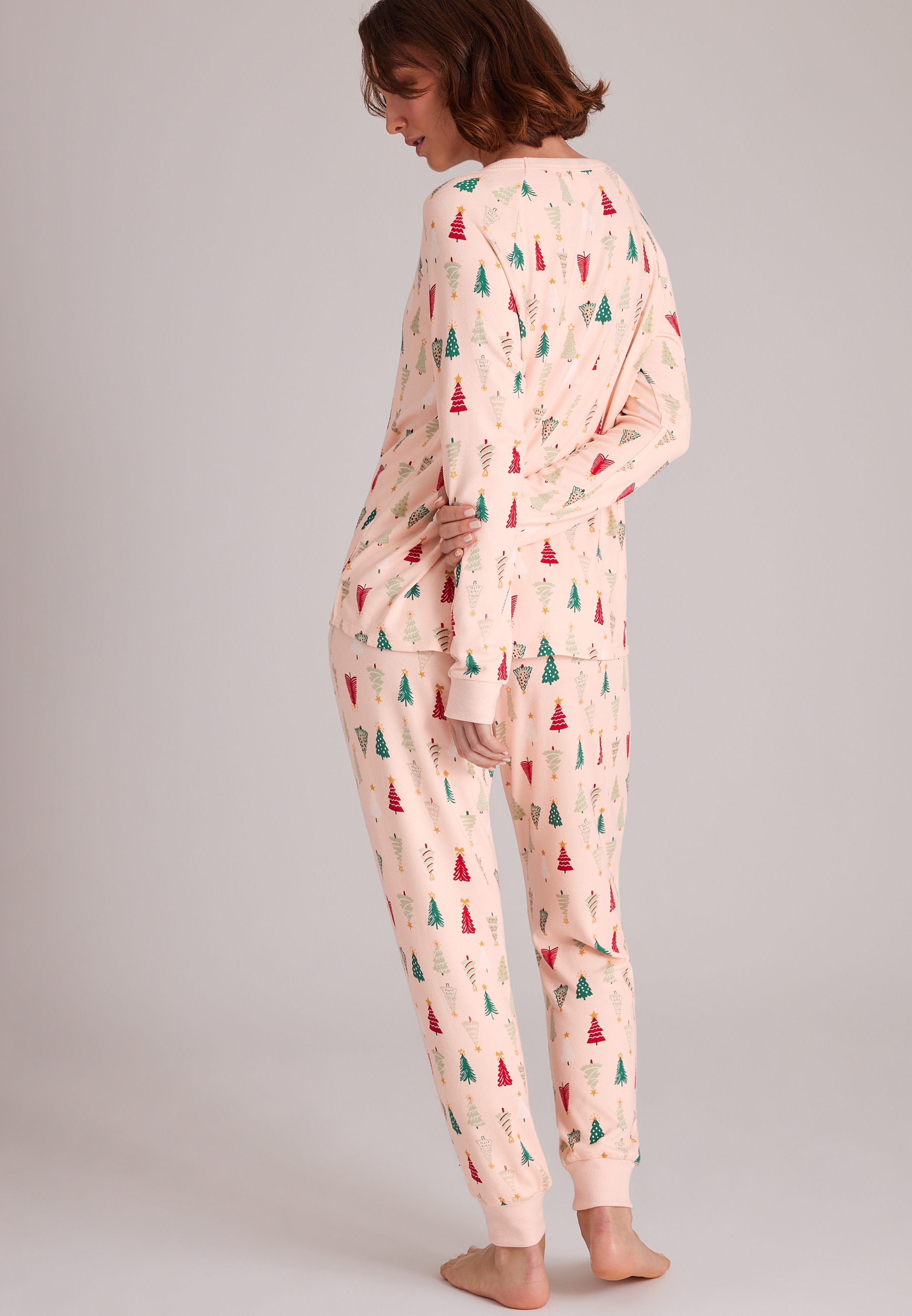 Christmas Tree Hacci Jogger Pajama Set, C4731, large