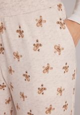 Gingerbread Hacci Wide Leg Pajama Pants, C5249, small
