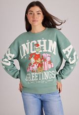 Grinchmas Greetings Graphic Sweatshirt, C4397, small