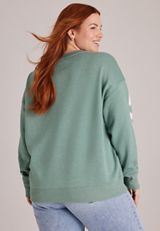 Plus Size Grinchmas Greetings Graphic Sweatshirt, C4397, small