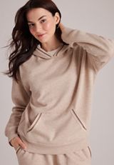 Whipstitch Trim Hoodie, C2445, small