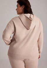 Plus Size Whipstitch Trim Hoodie, C2445, small