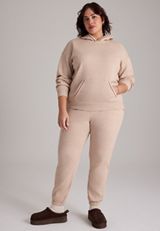 Plus Size Whipstitch Trim Hoodie, C2445, small