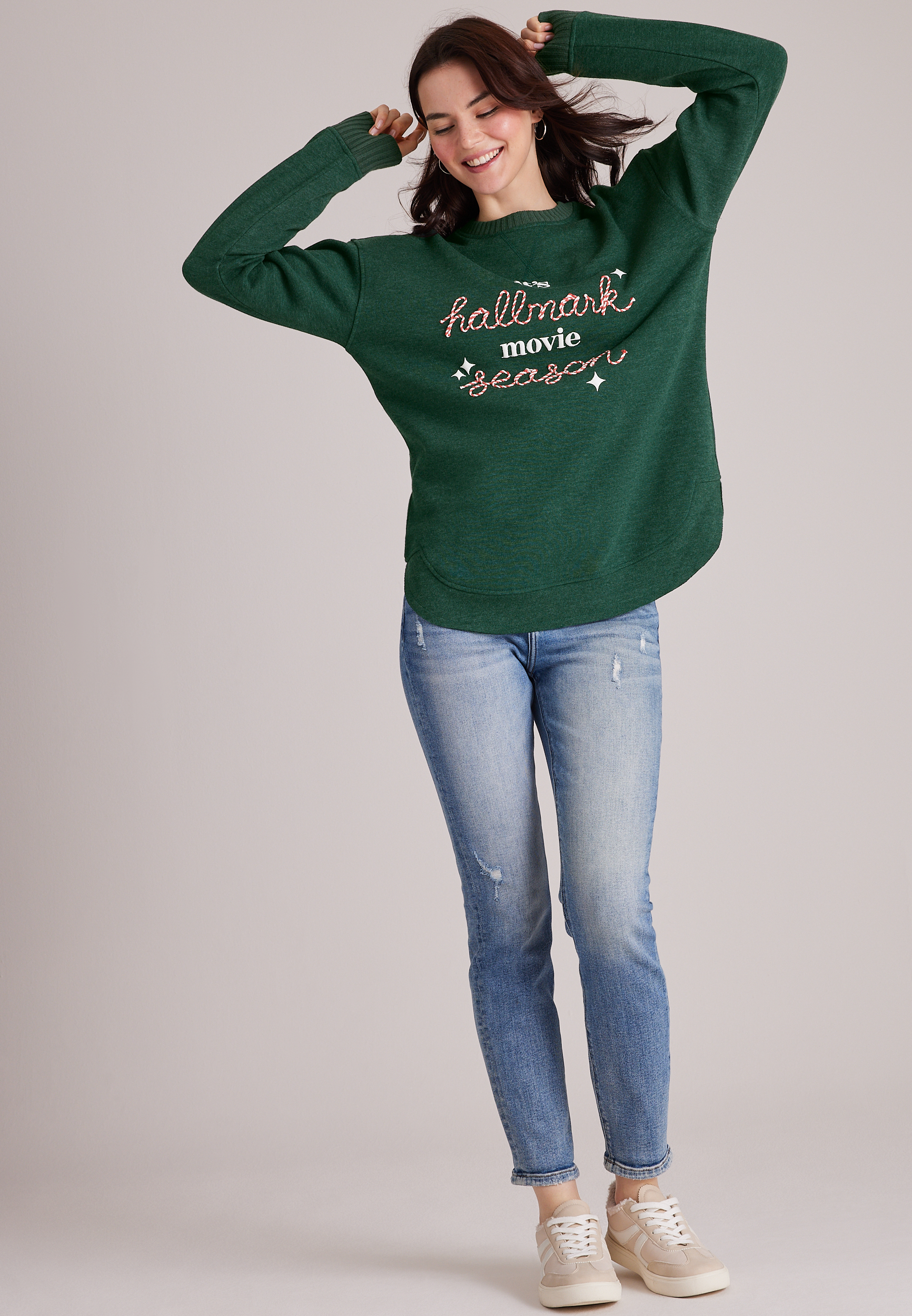 Willowsoft It's Hallmark Movie Season Sweatshirt Tunic, C7147, large