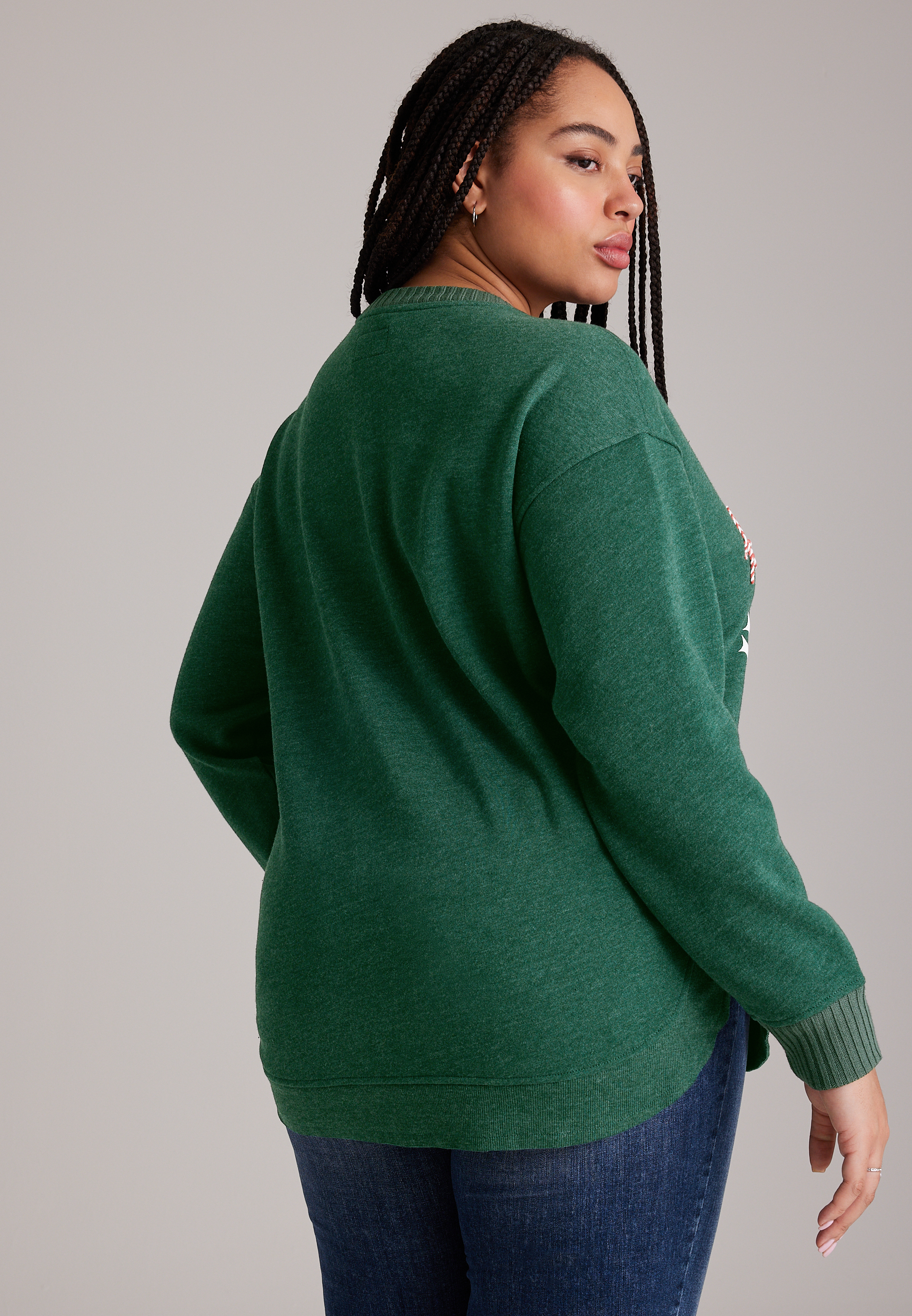 Plus Size Willowsoft It's Hallmark Movie Season Sweatshirt Tunic, C7147, large