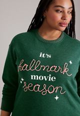 Plus Size Willowsoft It's Hallmark Movie Season Sweatshirt Tunic, C7147, small