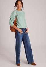 Willowsoft Crew Neck Sweatshirt Tunic, C5784, small