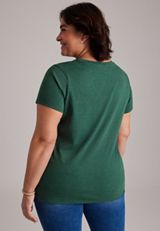 Plus Size Classic Fit Merry Graphic Tee, C7147, small