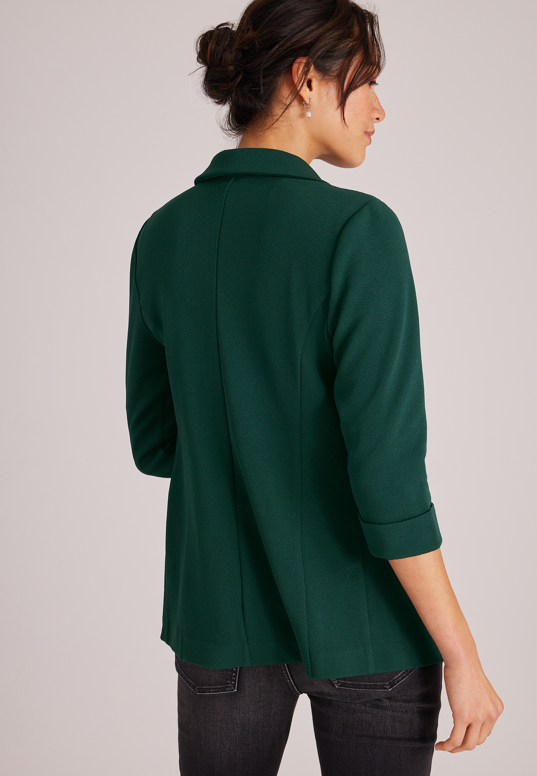 Versa 3/4 Sleeve Open Front Blazer, C7147, large