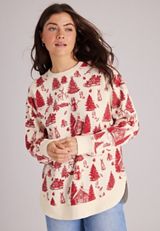 Willowsoft Winter Sweatshirt Tunic, C5487, small