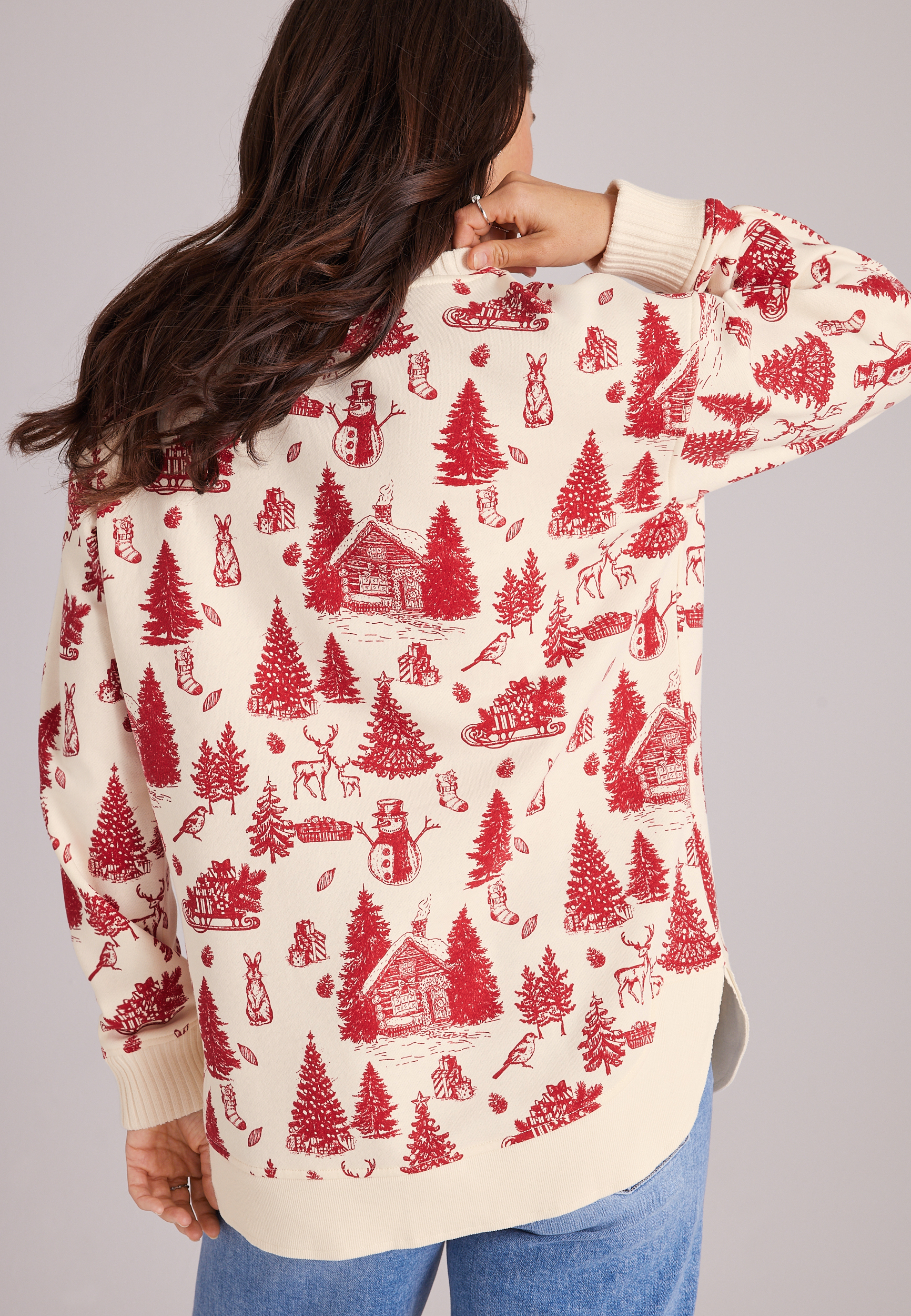 Willowsoft Winter Sweatshirt Tunic, C5487, large