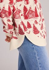 Willowsoft Winter Sweatshirt Tunic, C5487, small