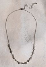 Silver Snowflake Necklace, C431, small