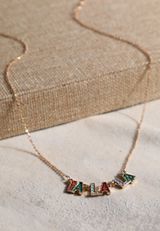 Gold Fa La La Charm Necklace, C605, small