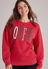 Joyful Crewneck Sweatshirt, C7040, small
