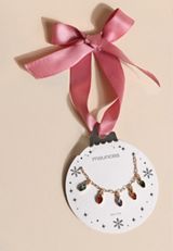Gold Holiday Light Bulb Necklace, C605, small