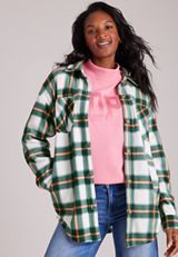 Wilder Plaid Fleece Shacket, C5273, small