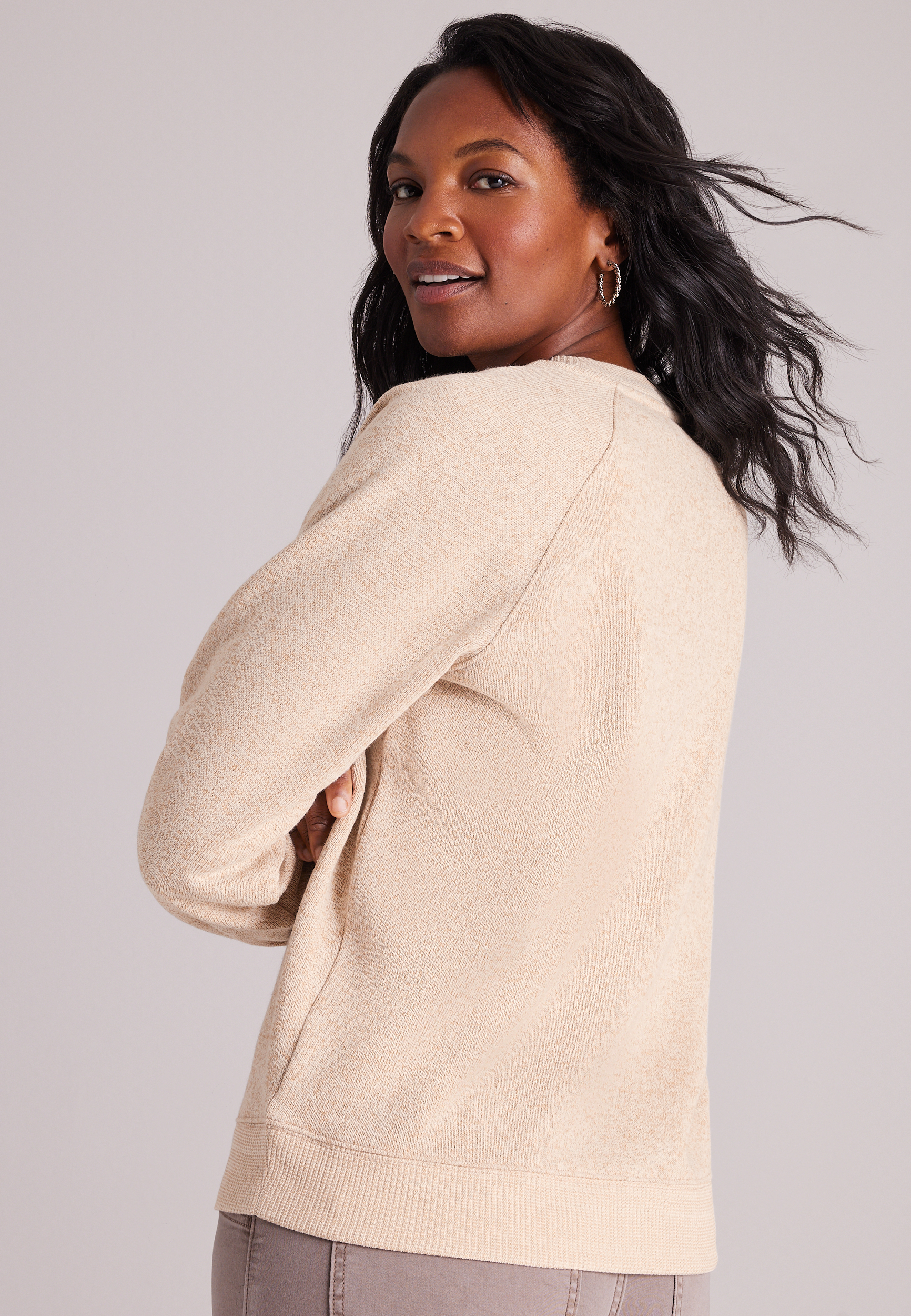 Slow Mornings Club Sweatshirt, AMPHORA, large