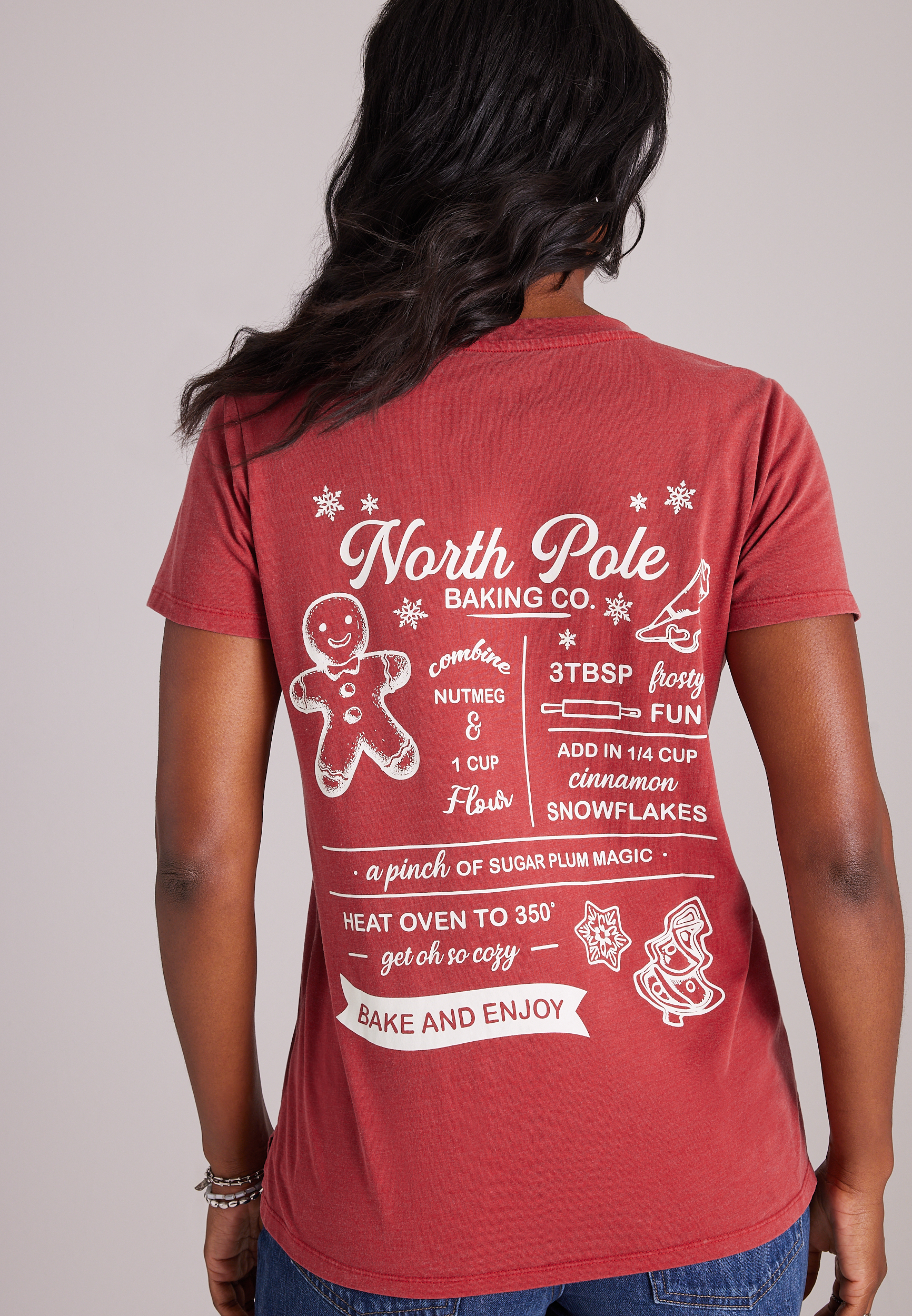 North Pole Baking Co. Holiday Relaxed Fit Graphic Tee, C5006, large