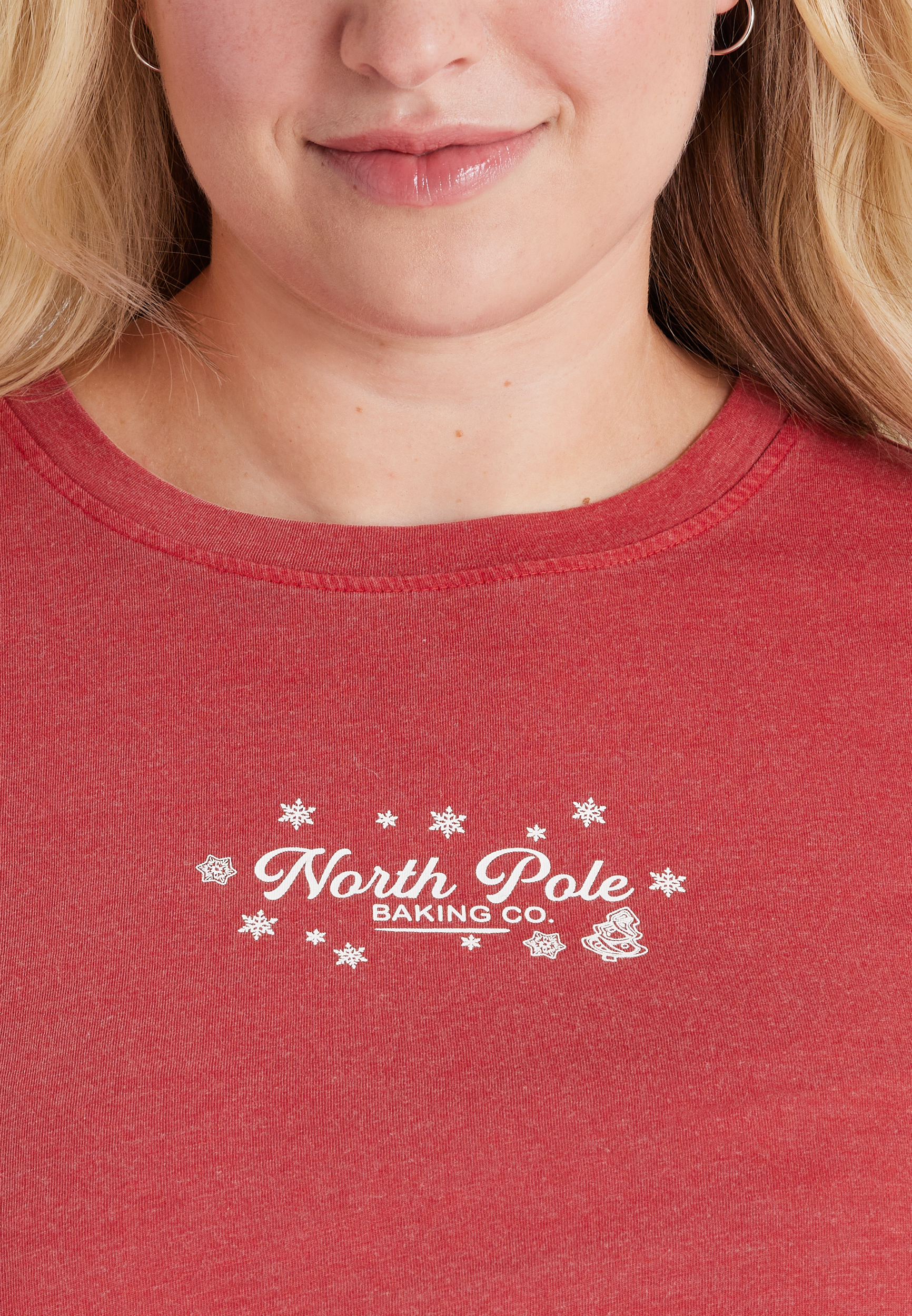 Plus Size North Pole Baking Co. Holiday Relaxed Fit Graphic Tee, C5006, large