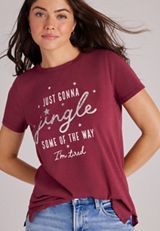 Jingle Some Of The Way I'm Tired Relaxed Fit Graphic Tee, C1676, small