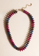 Multi Colored Beaded Disc Necklace, C1524, small