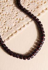 Purple And Red Plum Beaded Necklace, C9028, small