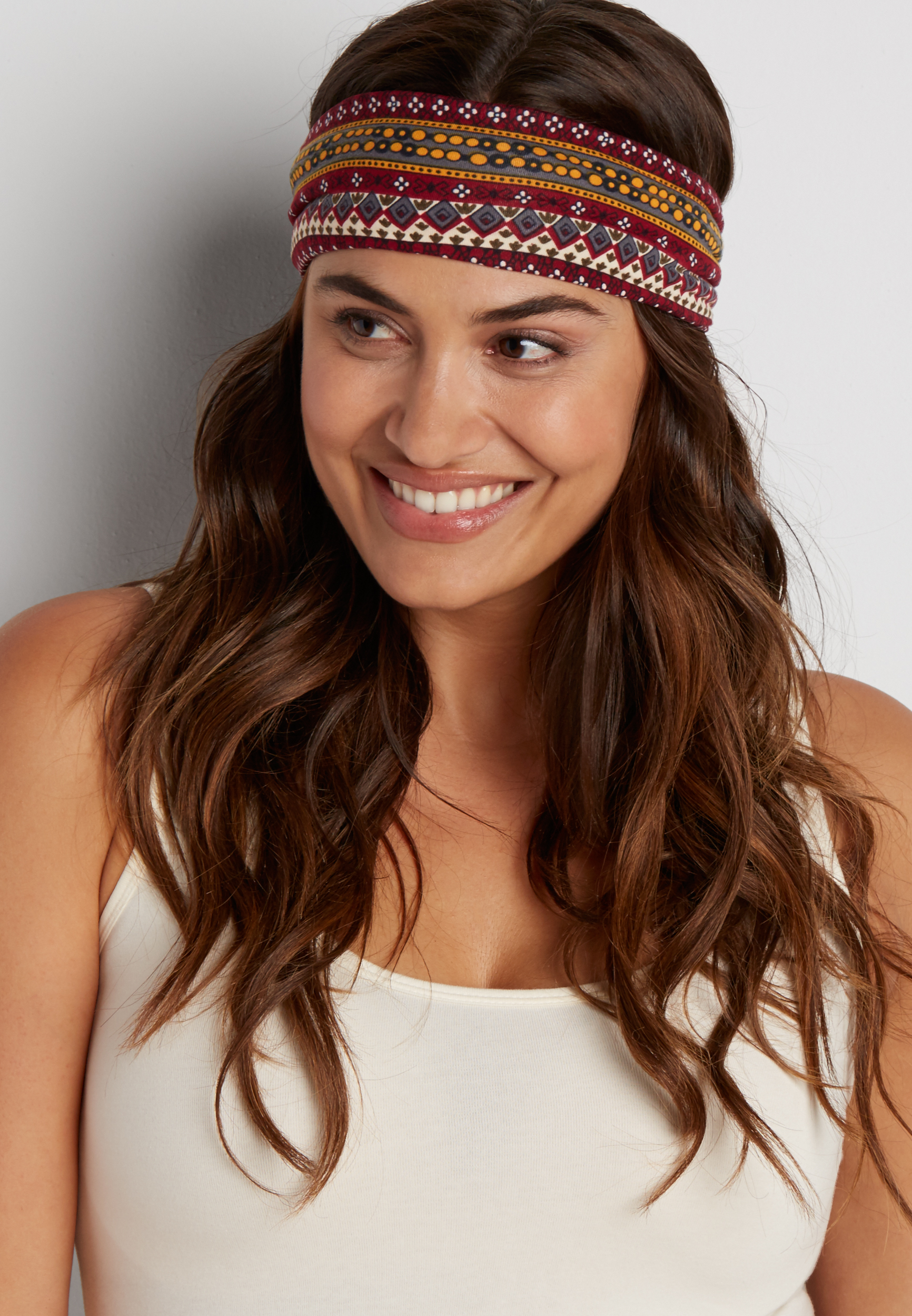soft knit headwrap in multicolor pattern | maurices