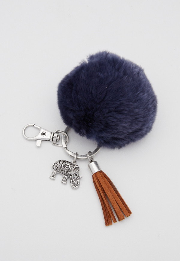 faux fur handbag charm with elephant and faux suede tassel | maurices