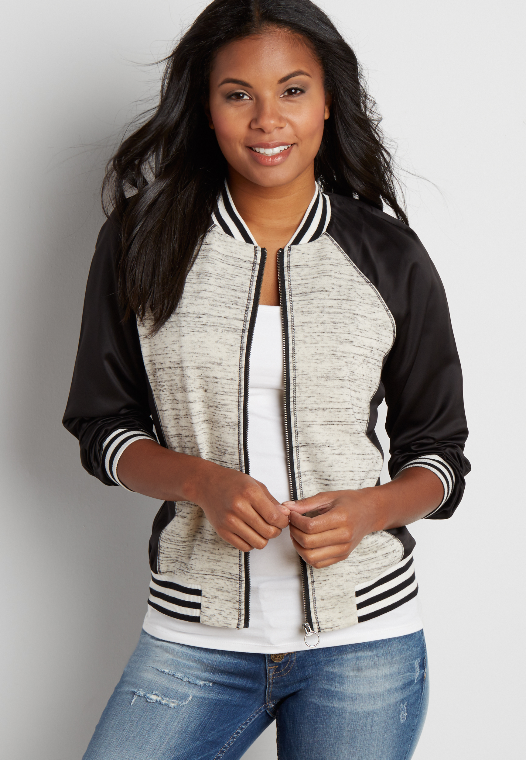 athletic bomber jacket | maurices