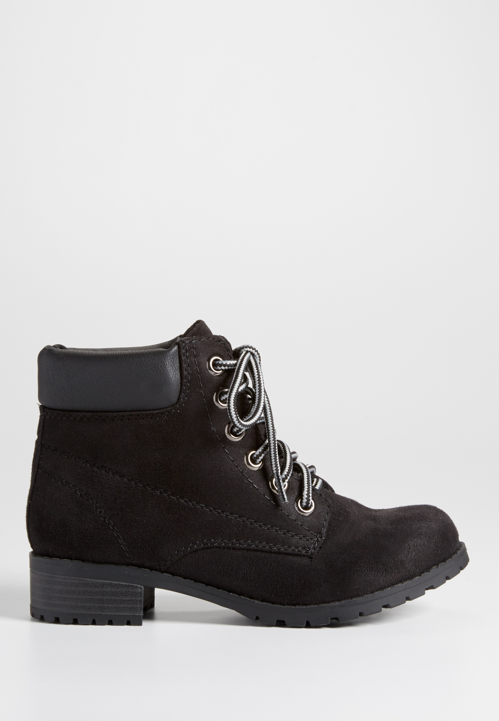 Juno faux suede boot in black | maurices