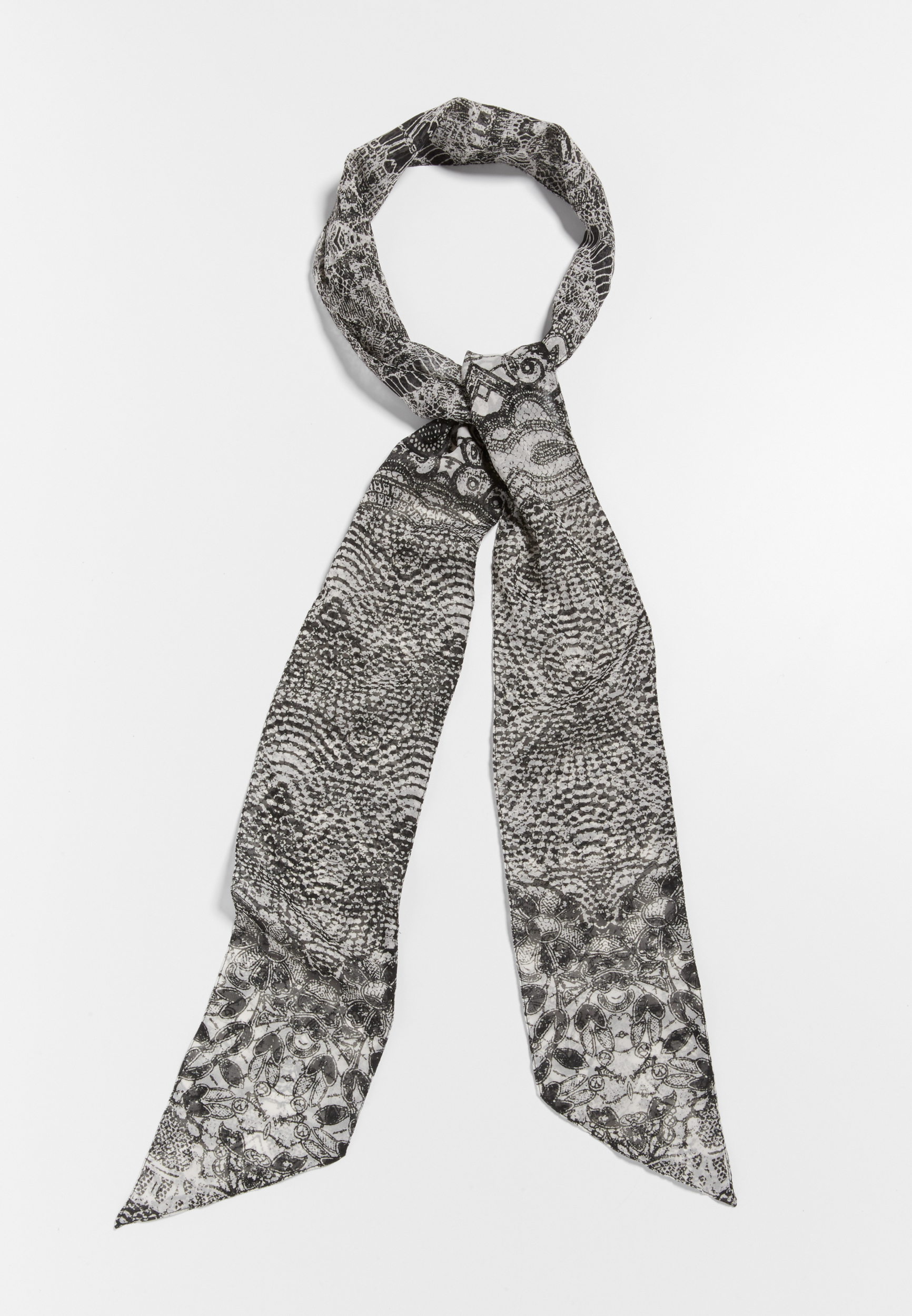 Chiffon Skinny Scarf | Ready To Ship | Champagne main image 0