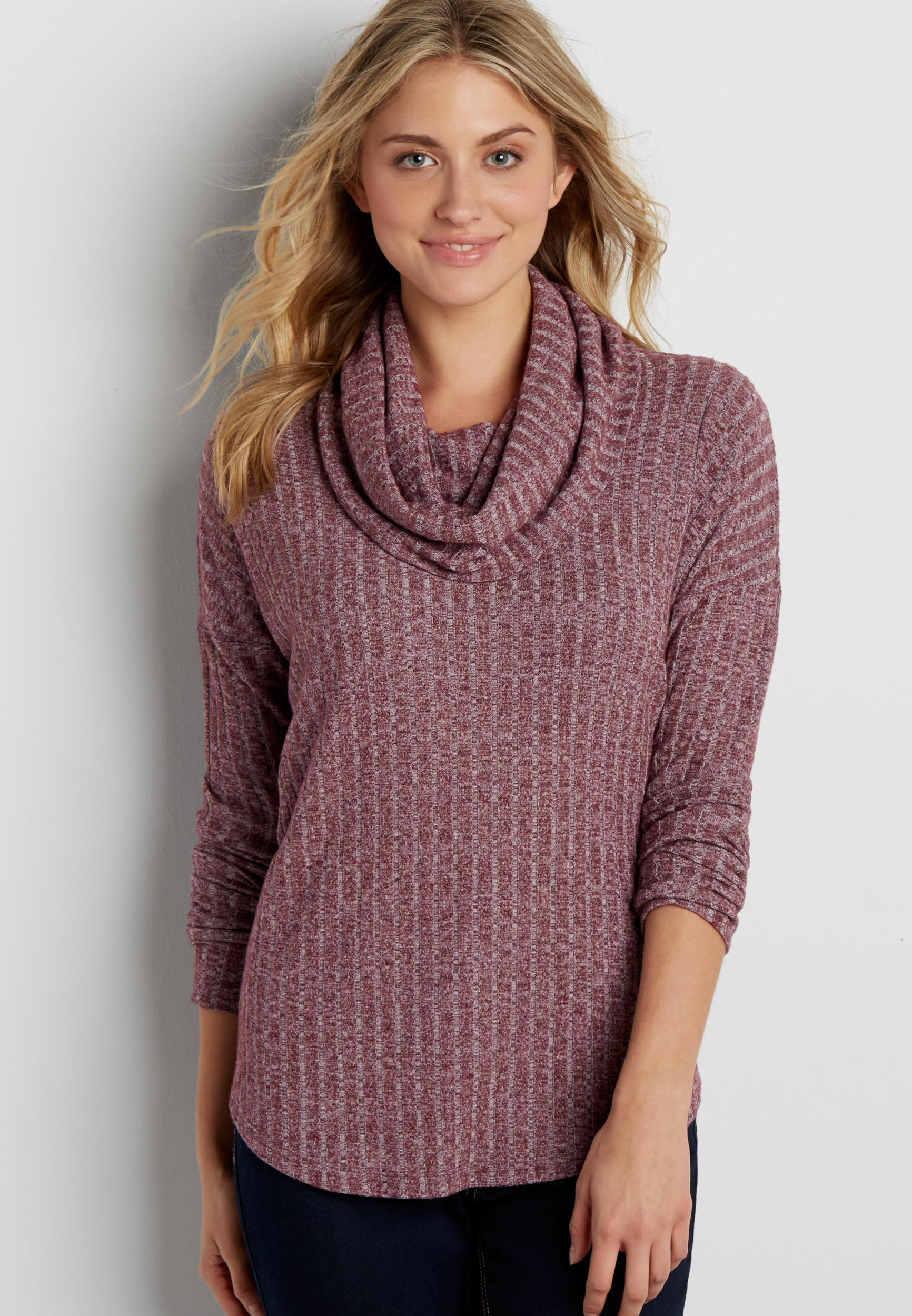ribbed dolman pullover with cowl neck | maurices