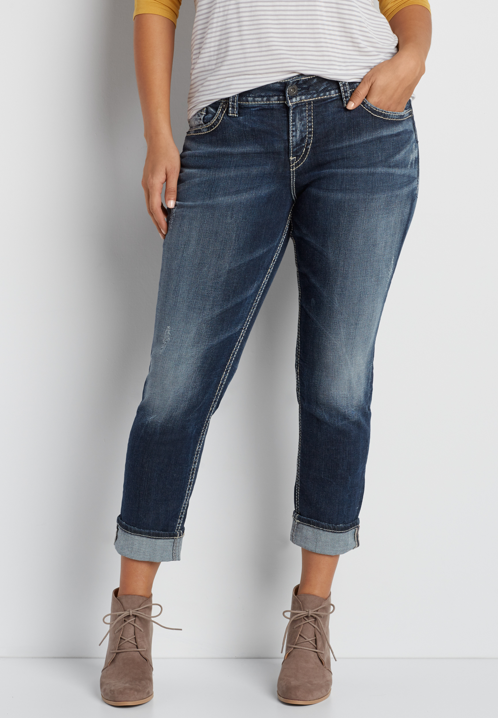 Silver Jeans Co.® plus size Suki straight leg jeans | maurices