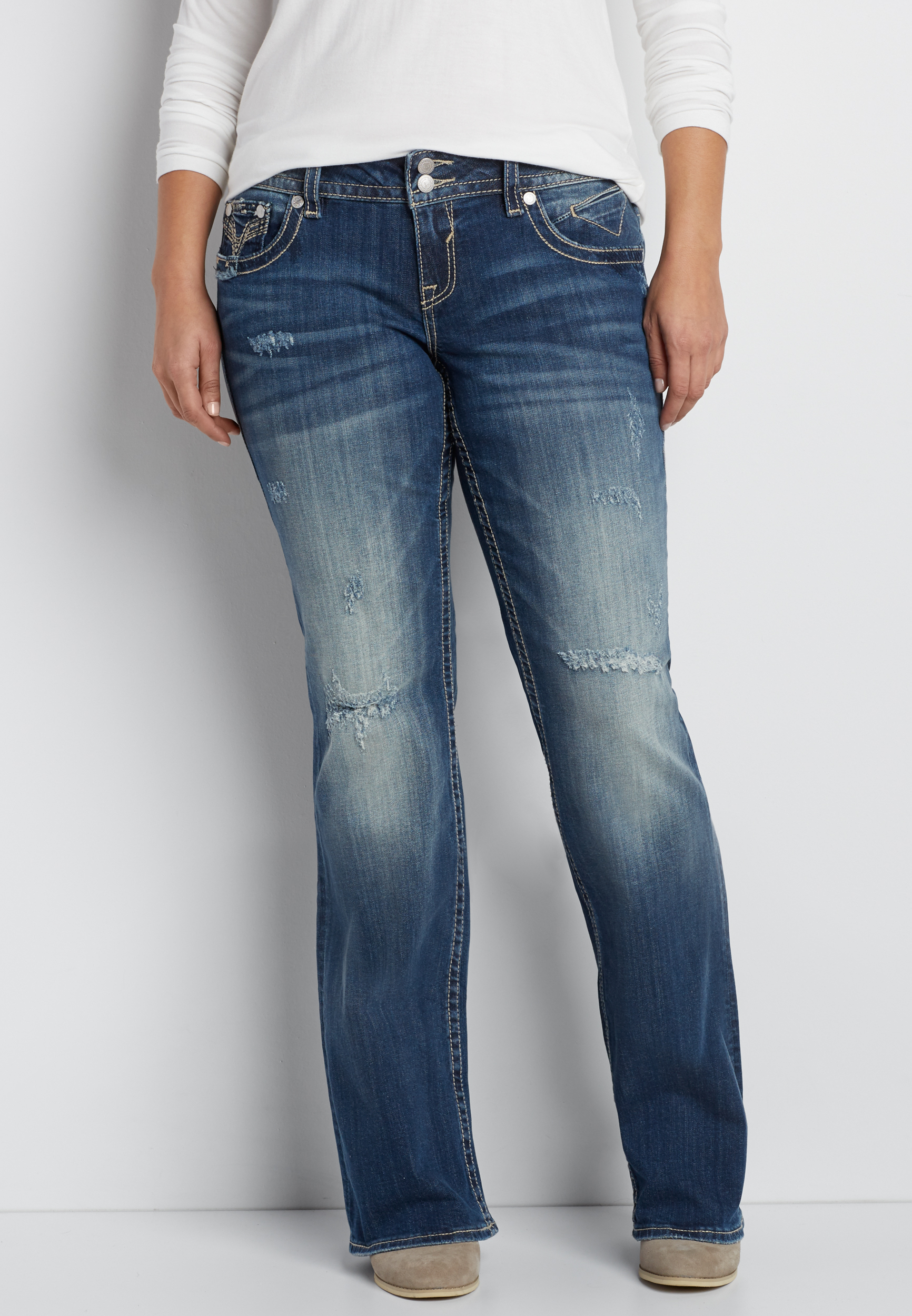 vigoss plus size bootcut jeans