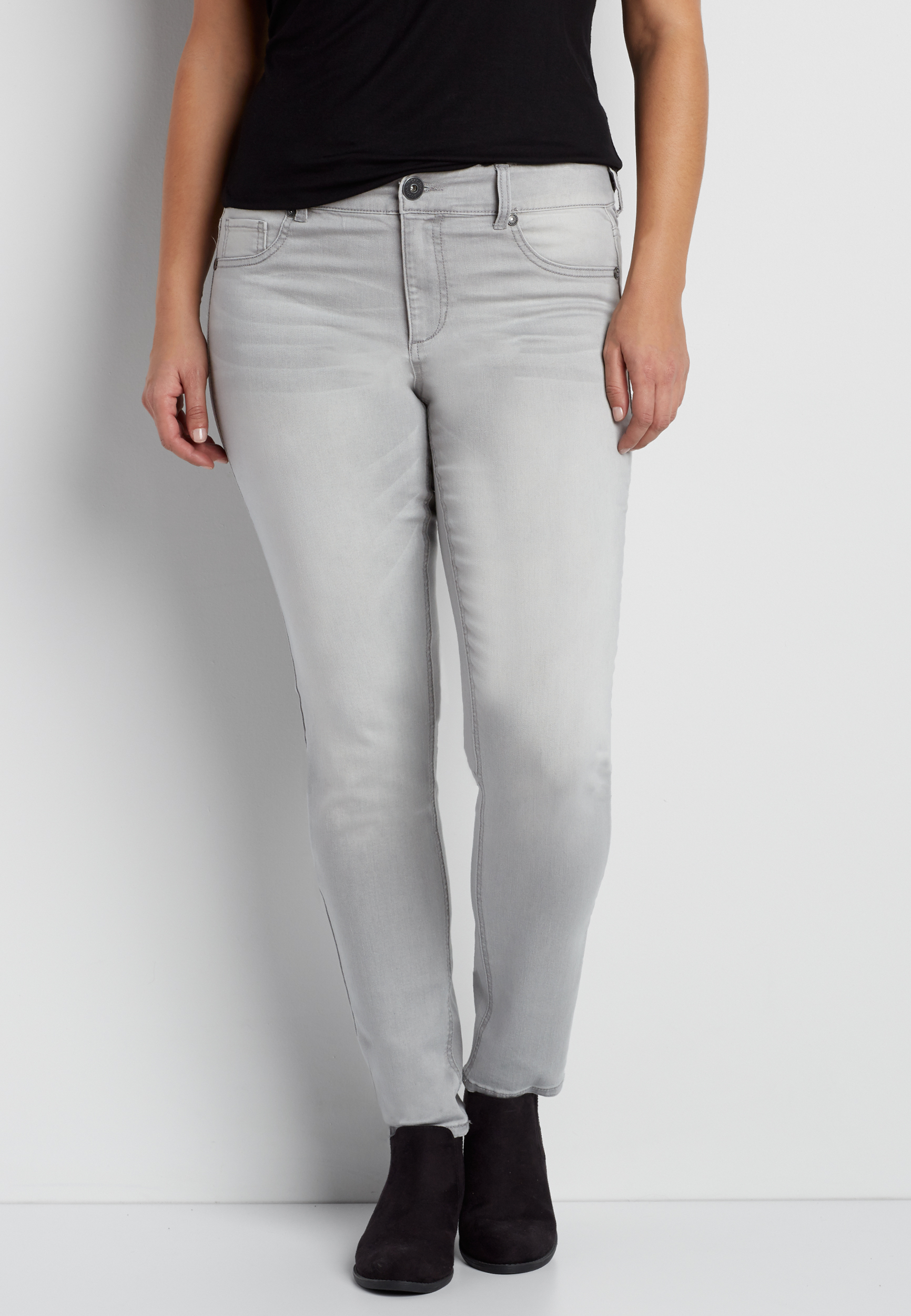 plus size gray jeggings