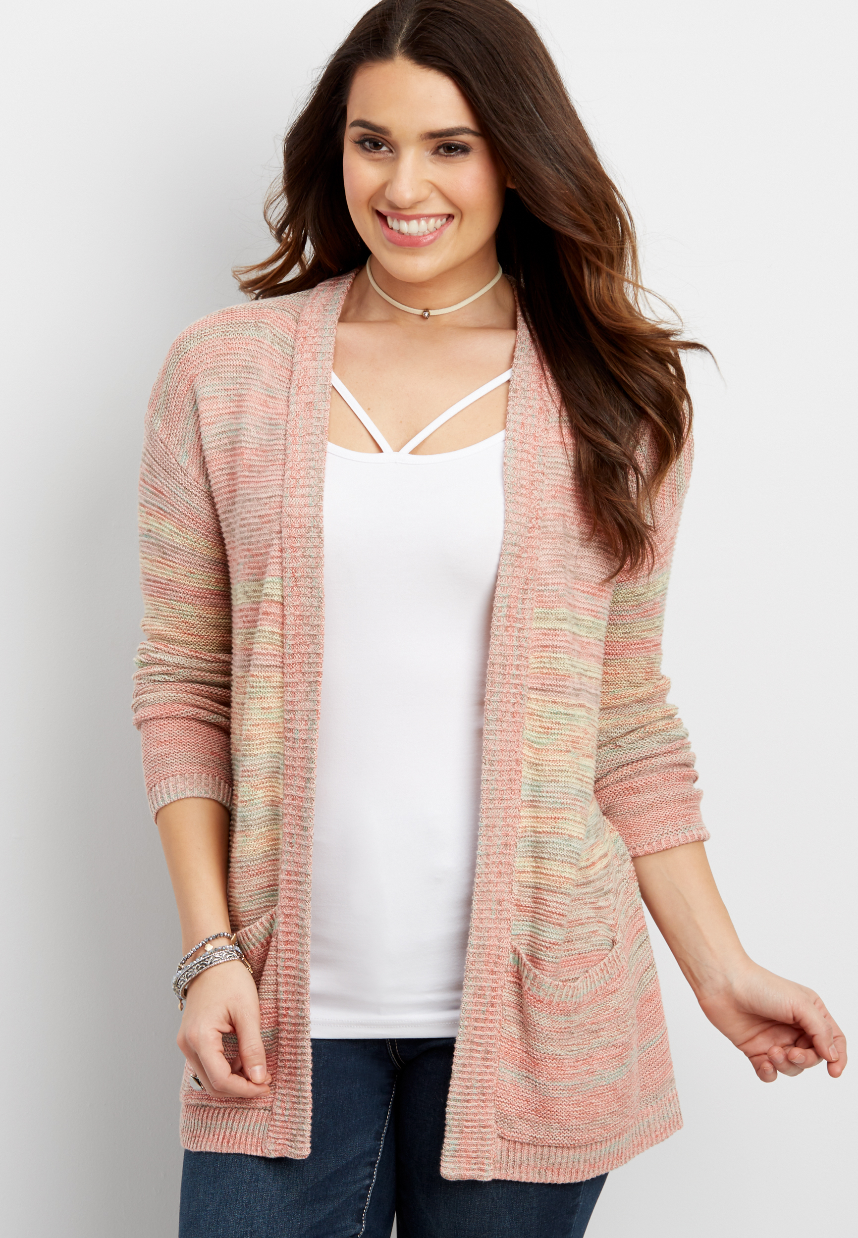 spacedye cardigan | maurices